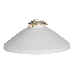 Accessories Easy Fit White Shallow Ceramic Shade 23cm