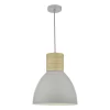 Adna Pendant Grey & Wood