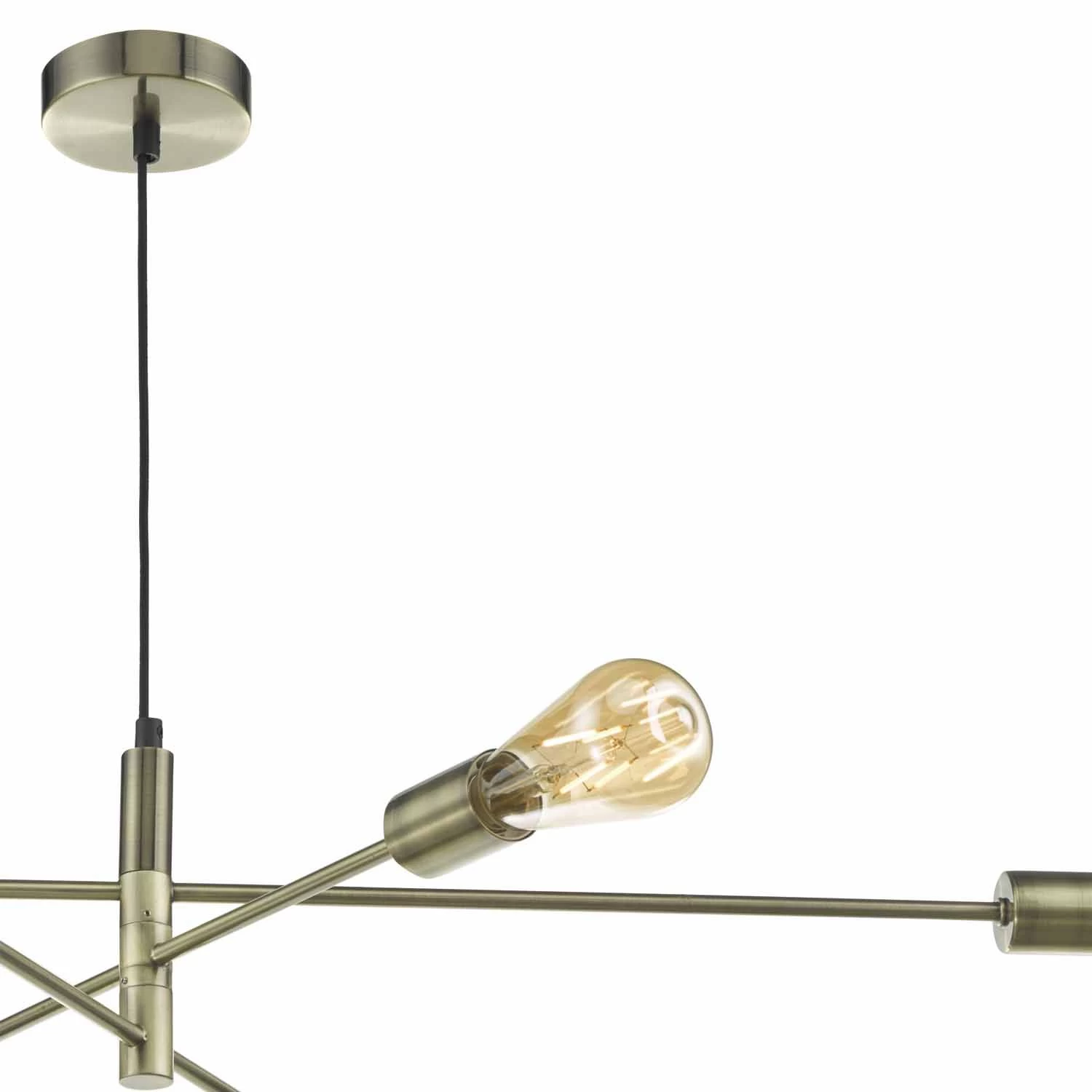 Alana 6 Light Pendant Antique Brass - Image 2