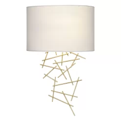 Cevero Wall Light Gold With Shade