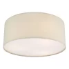 Cierro 3 Light Flush Taupe With Diffuser 40cm