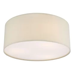 Cierro 3 Light Flush Taupe With Diffuser 40cm
