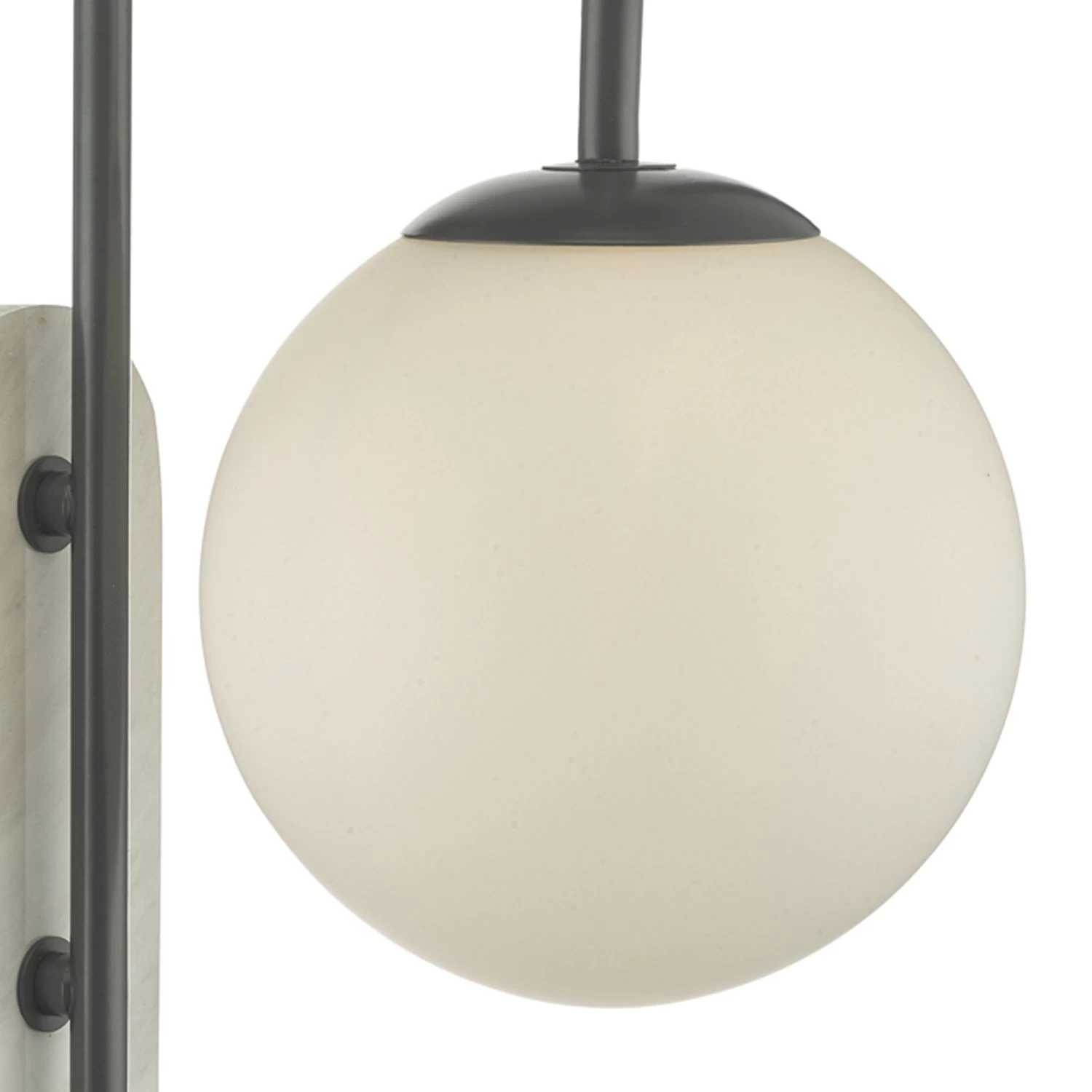 Deuce Bathroom Wall Light Marble Opal Glass IP44 - Image 4