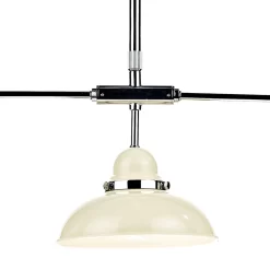 Dynamo 3 Light Bar Pendant Cream And Polished Chrome