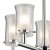 Elba Bathroom 5 Light Semi Flush Polished Chrome IP44