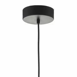 Enoch Pendant Matt Black & Stainless Steel LED