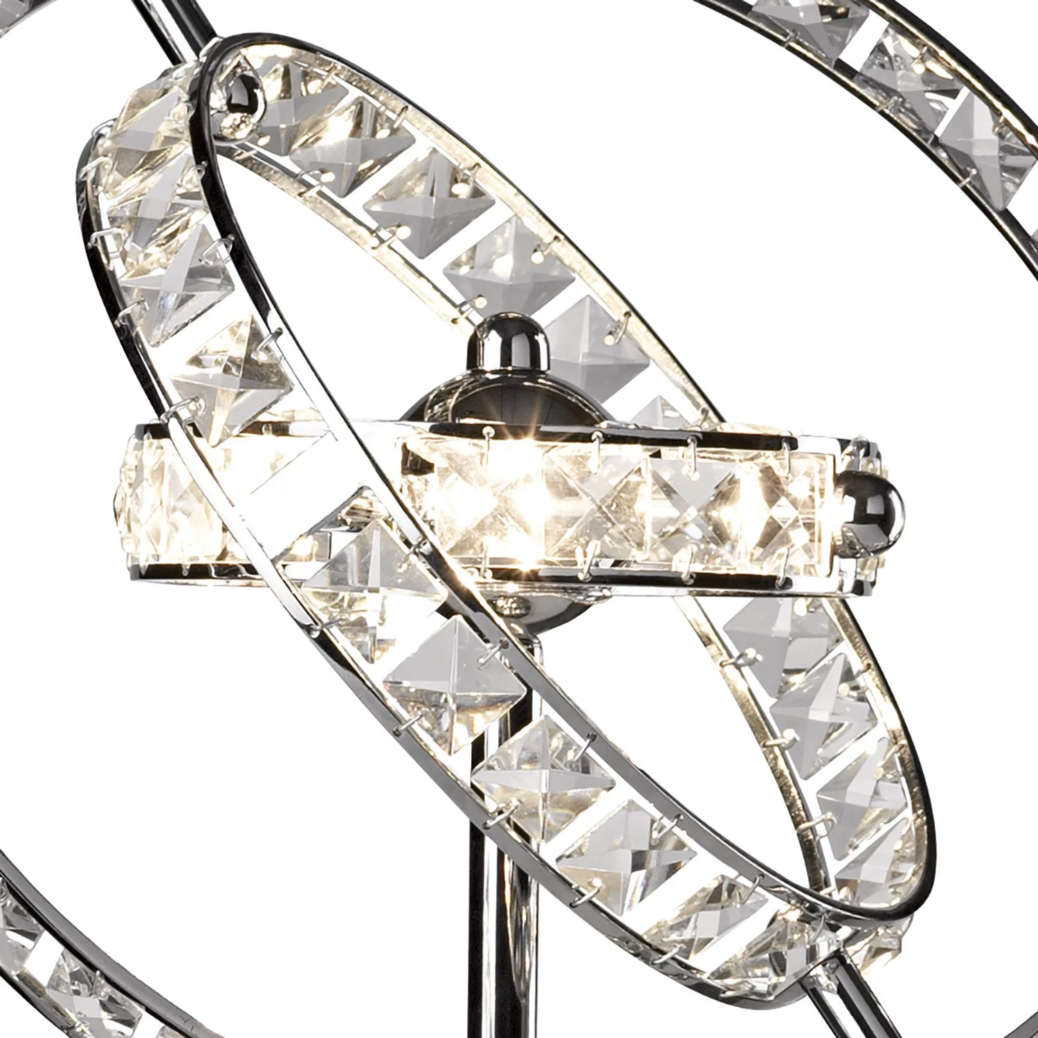 Eternity 4 Light Table Lamp Polished Chrome Crystal - Image 2