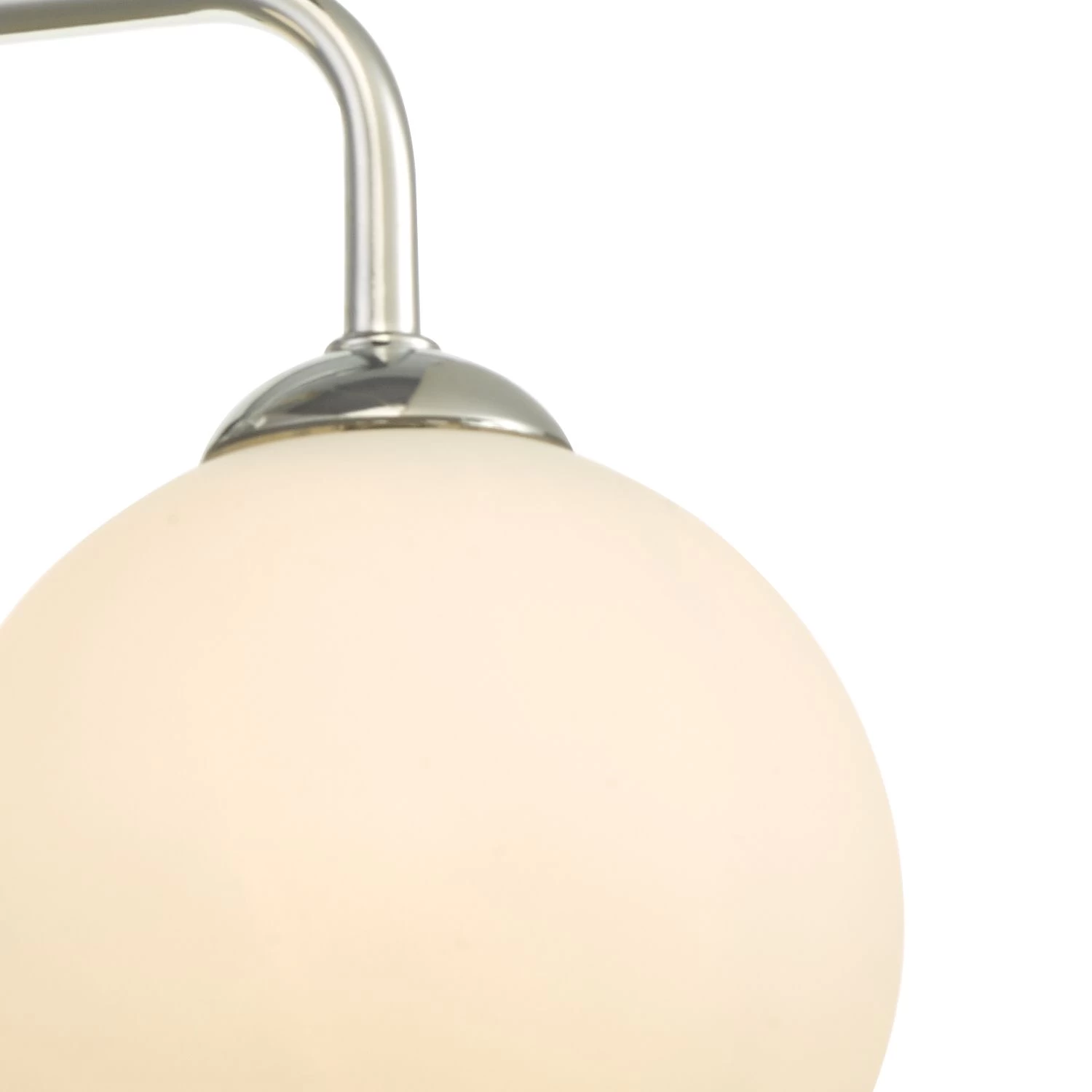Feya 3 Light Semi Flush Polished Chrome Opal Glass - Image 3