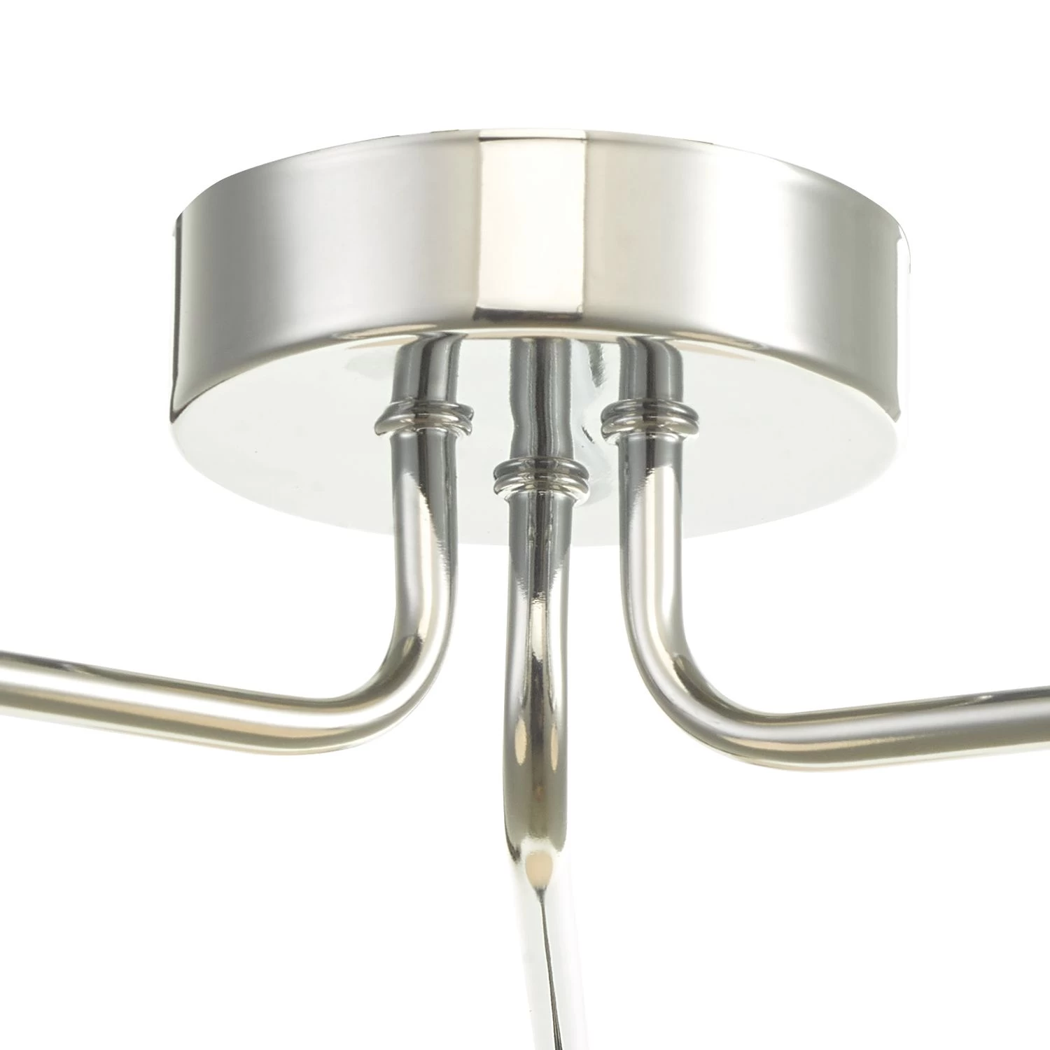 Feya 3 Light Semi Flush Polished Chrome Opal Glass - Image 5