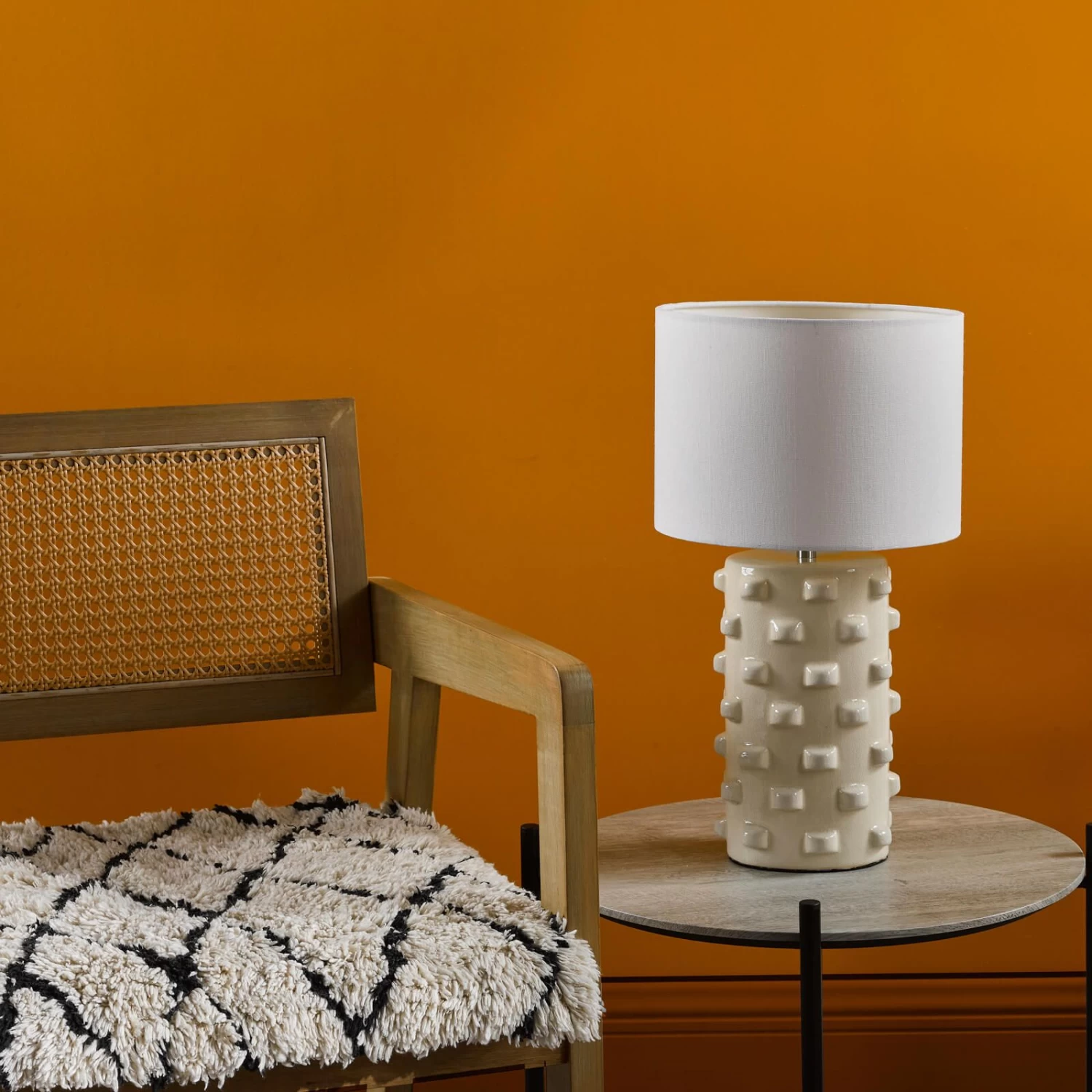 Georgina Table Lamp White With Shade - Image 6