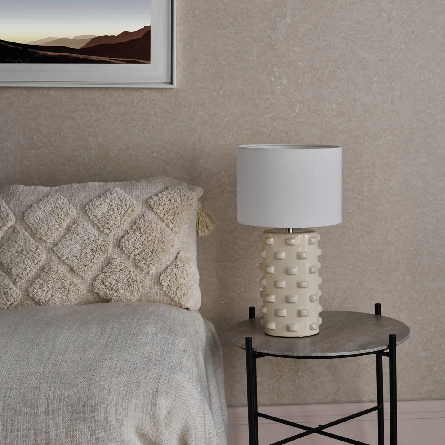 Georgina Table Lamp White With Shade - Image 8