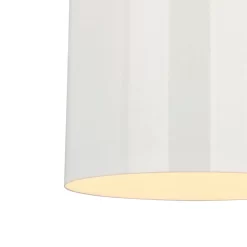 Hester Pendant Cream & Pewter Chrome