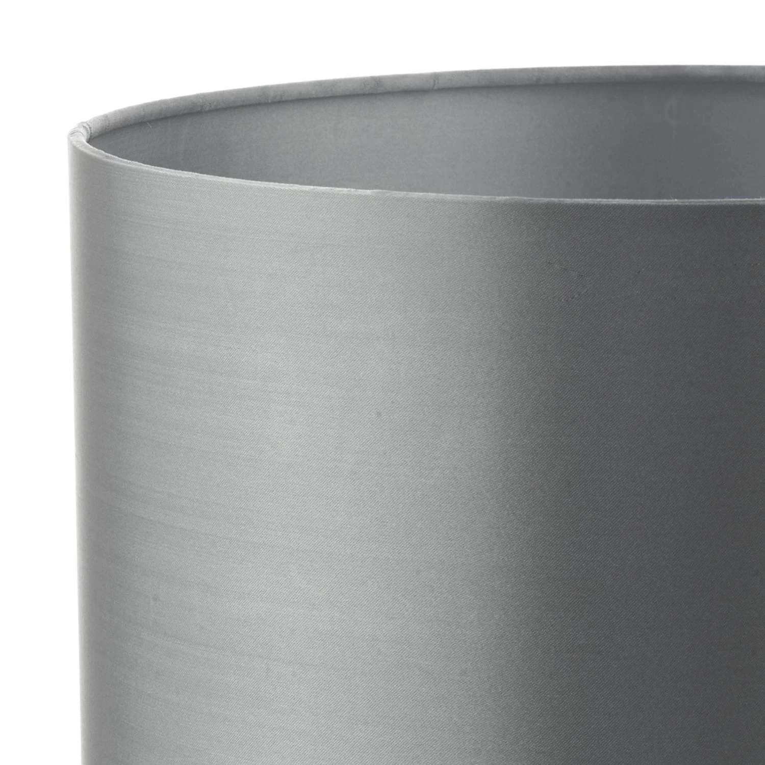 Hilda Grey Faux Silk Drum Shade 12cm - Image 3