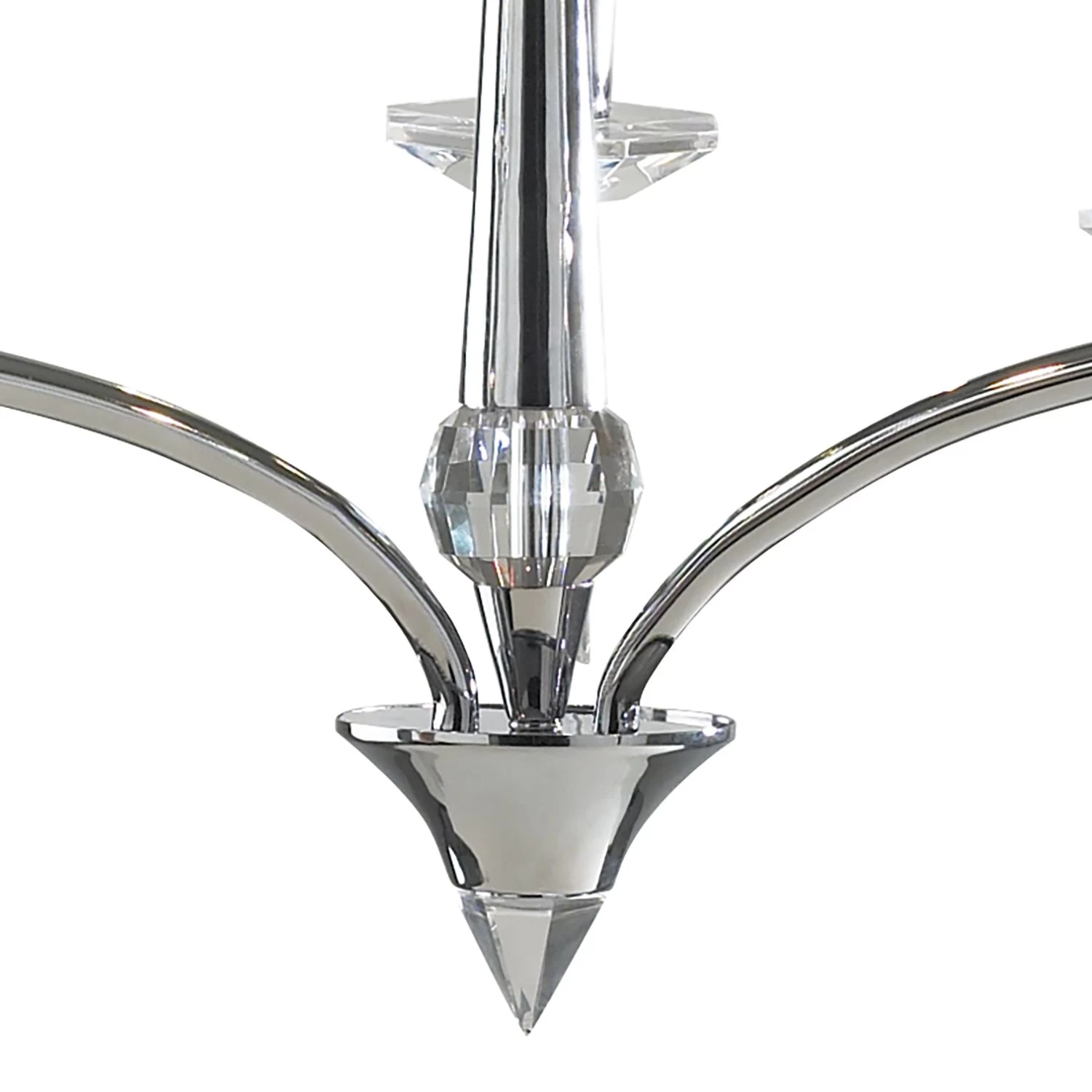 Hyperion 3 Light Dual Mount Pendant Polished Chrome Crystal - Image 3