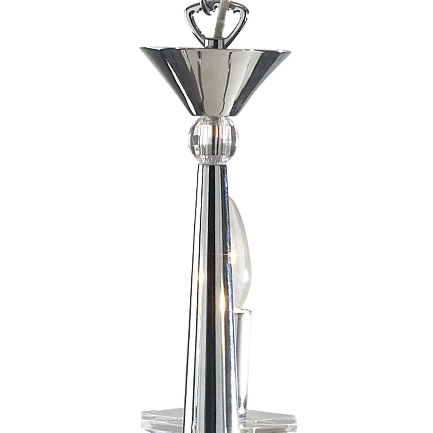 Hyperion 3 Light Dual Mount Pendant Polished Chrome Crystal - Image 2