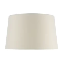 Iffley Ivory Faux Silk Tapered Drum Shade 36cm