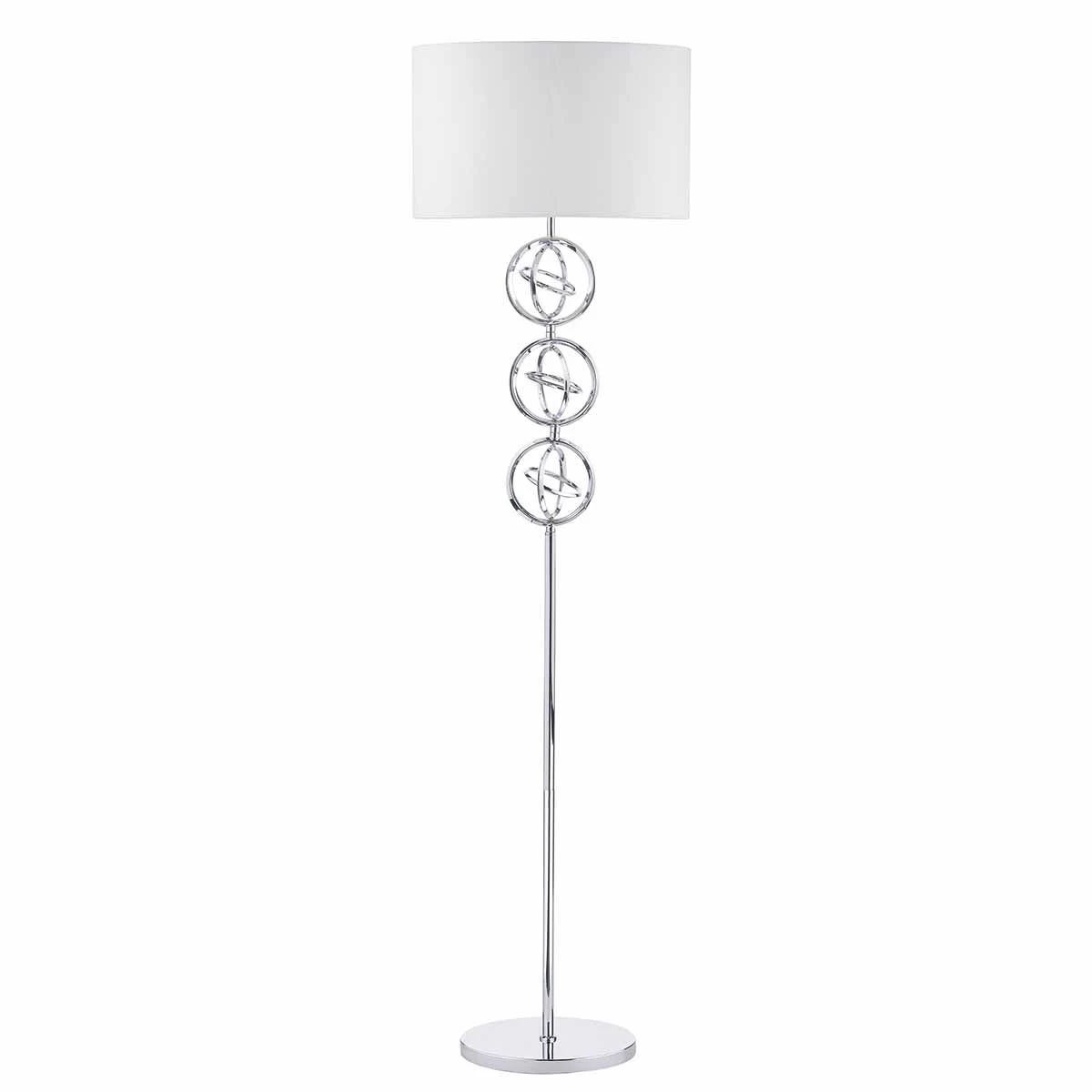 Innsbruck Floor Lamp Polished Chrome With Shade - Image 4