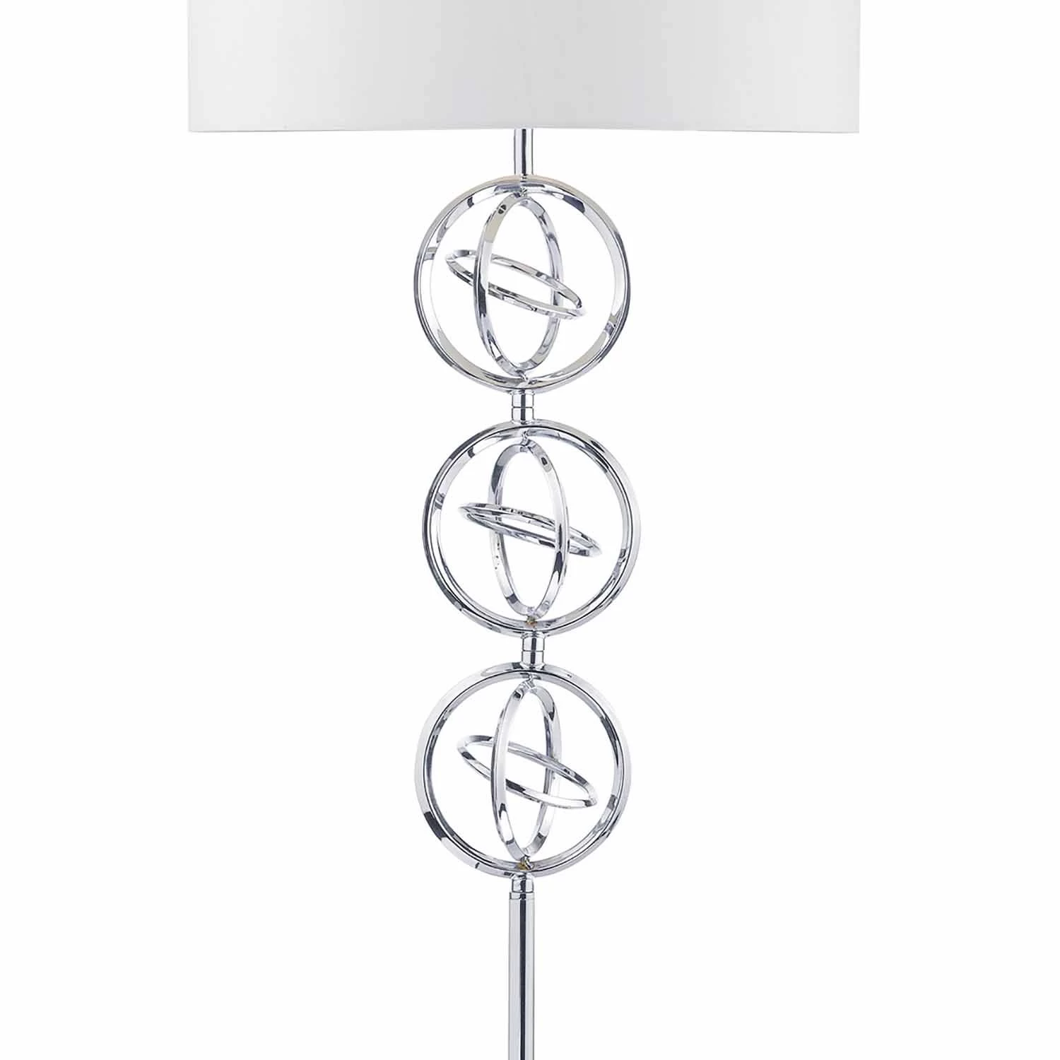 Innsbruck Floor Lamp Polished Chrome With Shade - Image 3