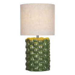 Jayden Table Lamp Green Reactive Glaze With Shade