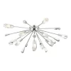 Kalyssa 11 Light Flush Polished Chrome And Glass