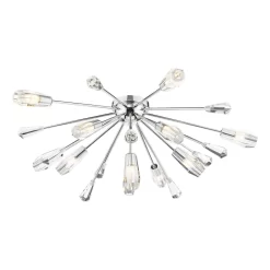 Kalyssa 11 Light Flush Polished Chrome And Glass