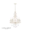 Laura Ashley Shamley 5lt Chandelier Matt White Glass