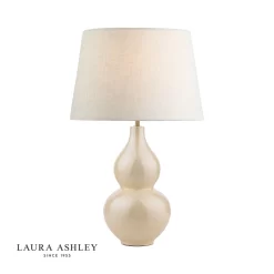 Laura Ashley Delphine Table Lamp Iridised Ceramic Antique Brass Base Only