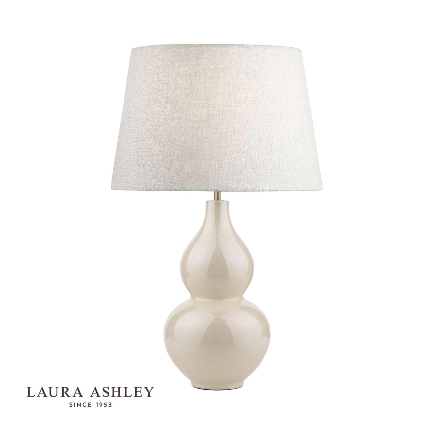 Laura Ashley Delphine Table Lamp Iridised Ceramic Antique Brass Base Only - Image 2
