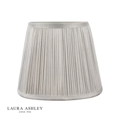 Laura Ashley Hemsley Silk Shade Silver 14cm/5 Inch