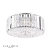 Laura Ashley Fernhurst 3 Light Flush Crystal & Polished Chrome