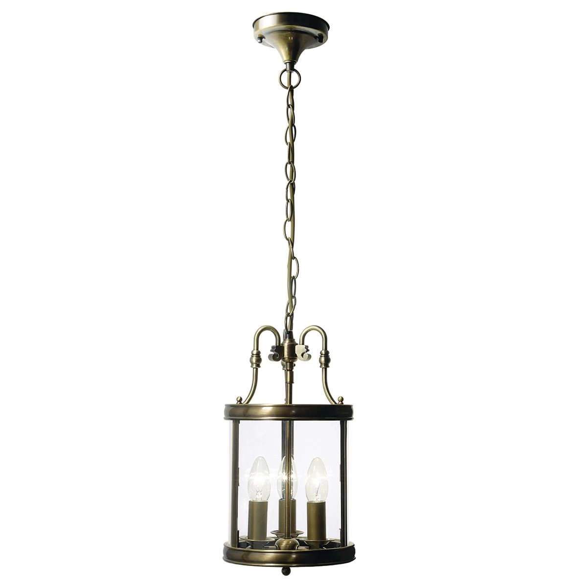 Lambeth 3 Light Lantern Dual Mount Antique Brass - Image 3
