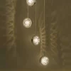 Livia 5 Light Cluster Pendant Polished Chrome Glass LED