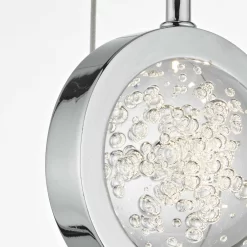 Livia 12 Light Cluster Pendant Polished Chrome Glass LED