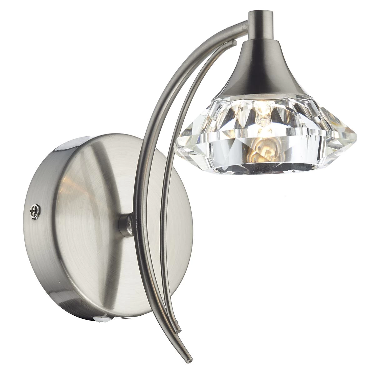 Luther Wall Light Satin Chrome Crystal - Image 3