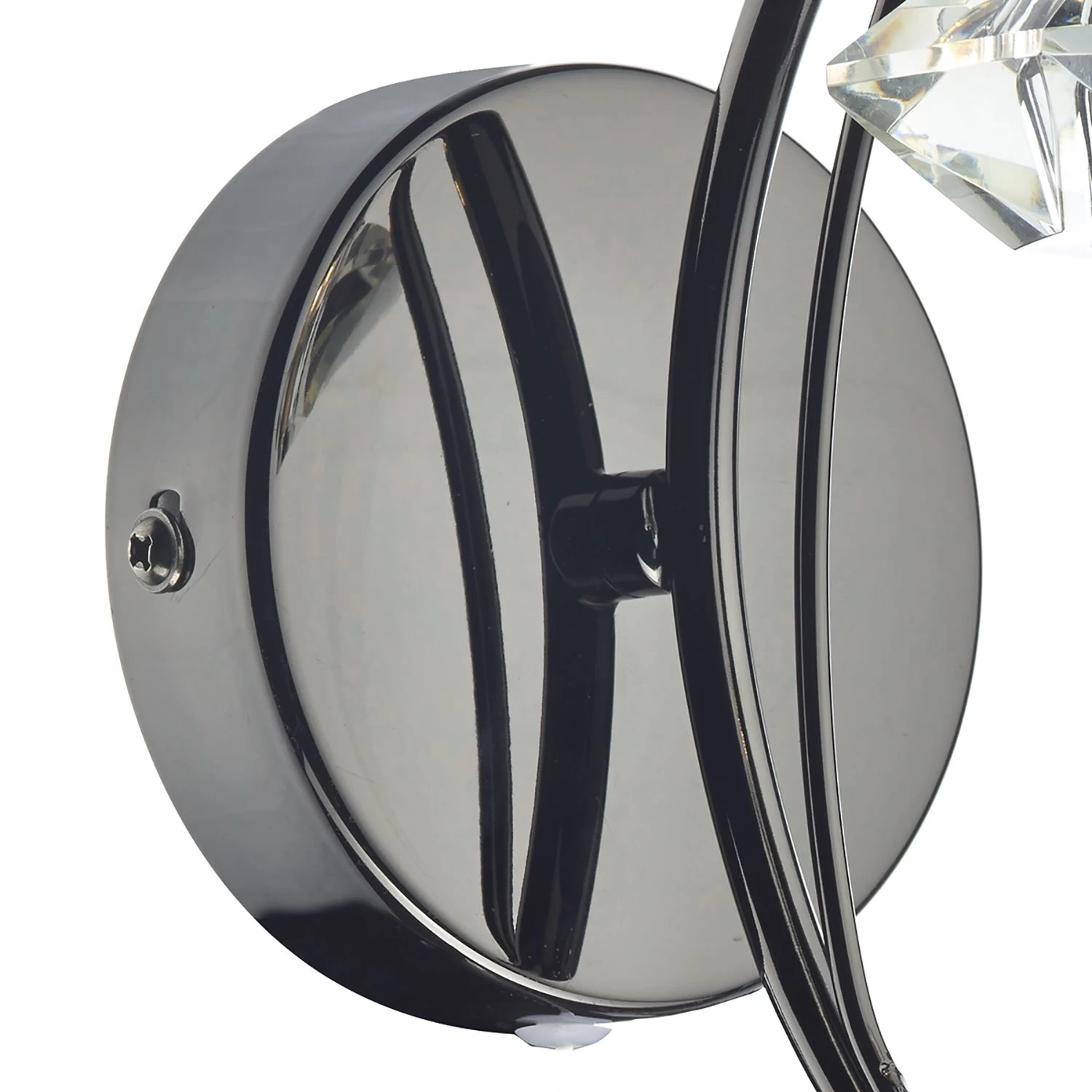 Luther Wall Light Black Chrome Crystal - Image 2