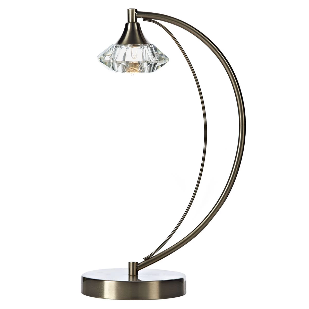 Luther Table Lamp Satin Chrome Crystal - Image 3