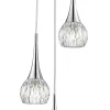 Lyall 3 Light Pendant Polished Chrome Glass