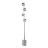 Lysandra 4 Light Floor Lamp Polished Chrome And Smoked Glass