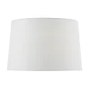 Macy White Faux Silk Tapered Drum Shade 37cm