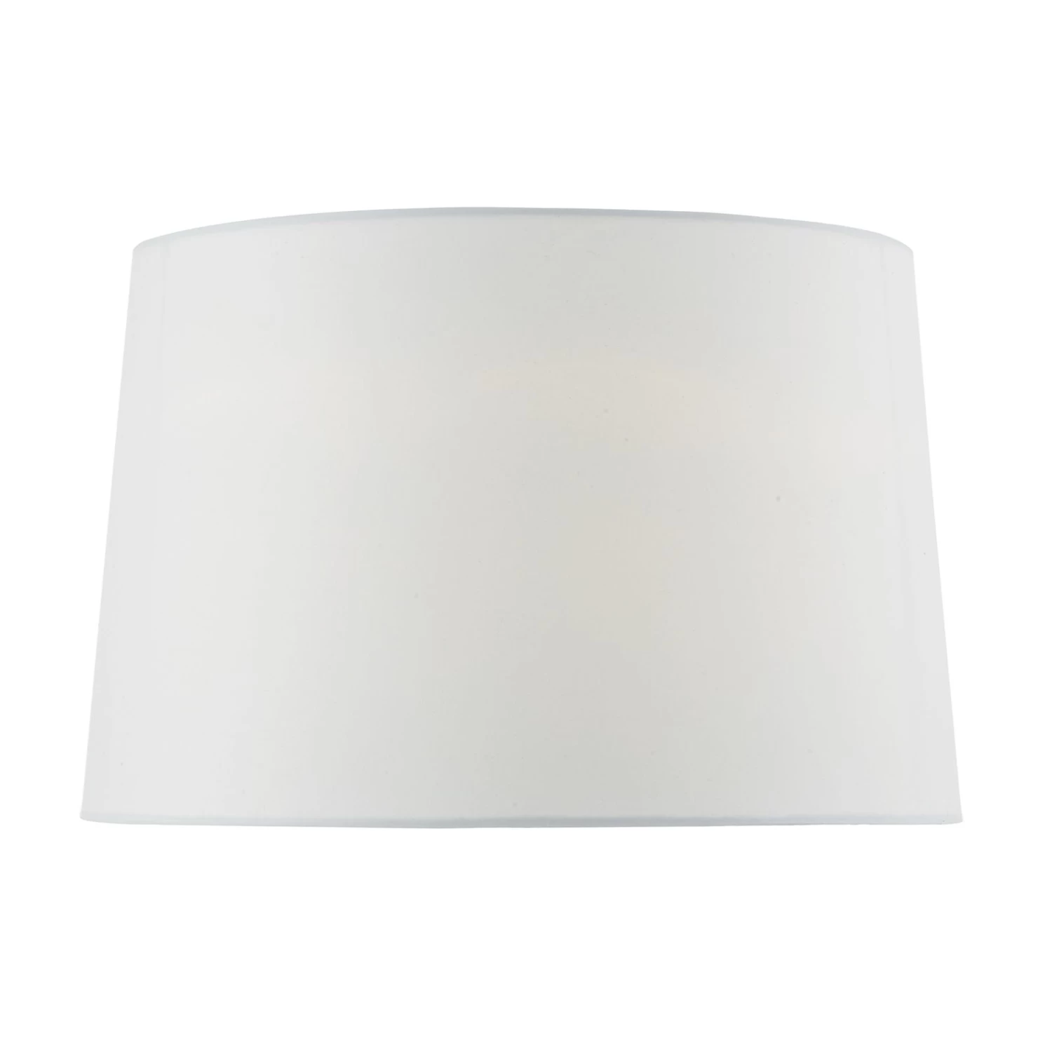 Macy White Faux Silk Tapered Drum Shade 37cm