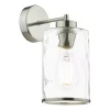 Olsen Wall Light Satin Chrome And Glass