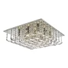 Orella 9 Light Flush Polished Chrome & Crystal