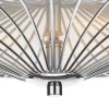 Oslo 3 Light Flush Polished Chrome/ White