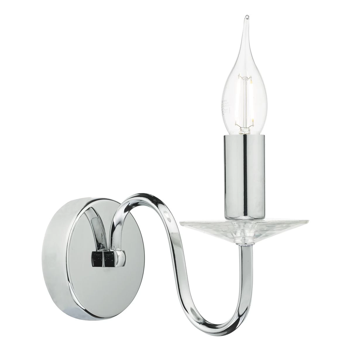 Pique Wall Light Polished Chrome Crystal - Image 3