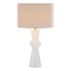 Rheneas Table Lamp White Glass With Shade