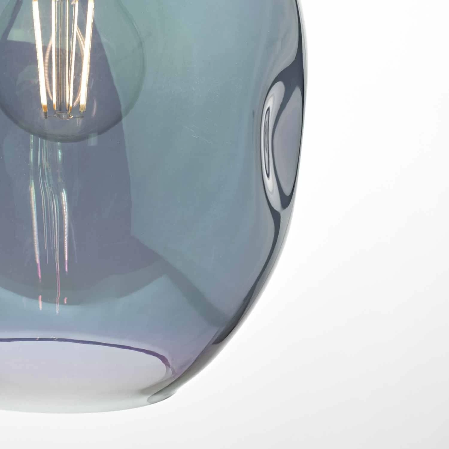 Rogan Pendant Black & Iridised Glass - Image 2