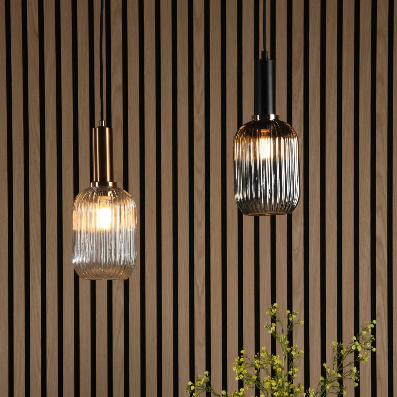 Sawyer Easy Fit Shade Champagne Ribbed Glass - Image 4