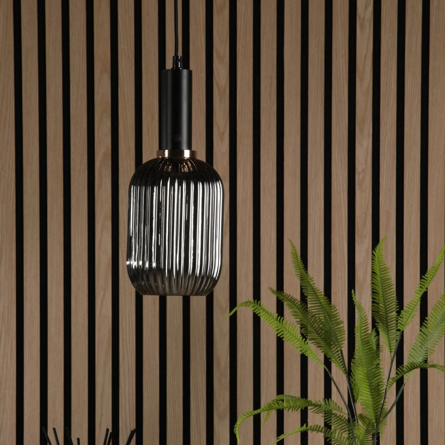 Sawyer Easy Fit Shade Smoked Ribbed Glass - Image 3