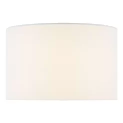 Sphere White Linen Drum Shade 35cm