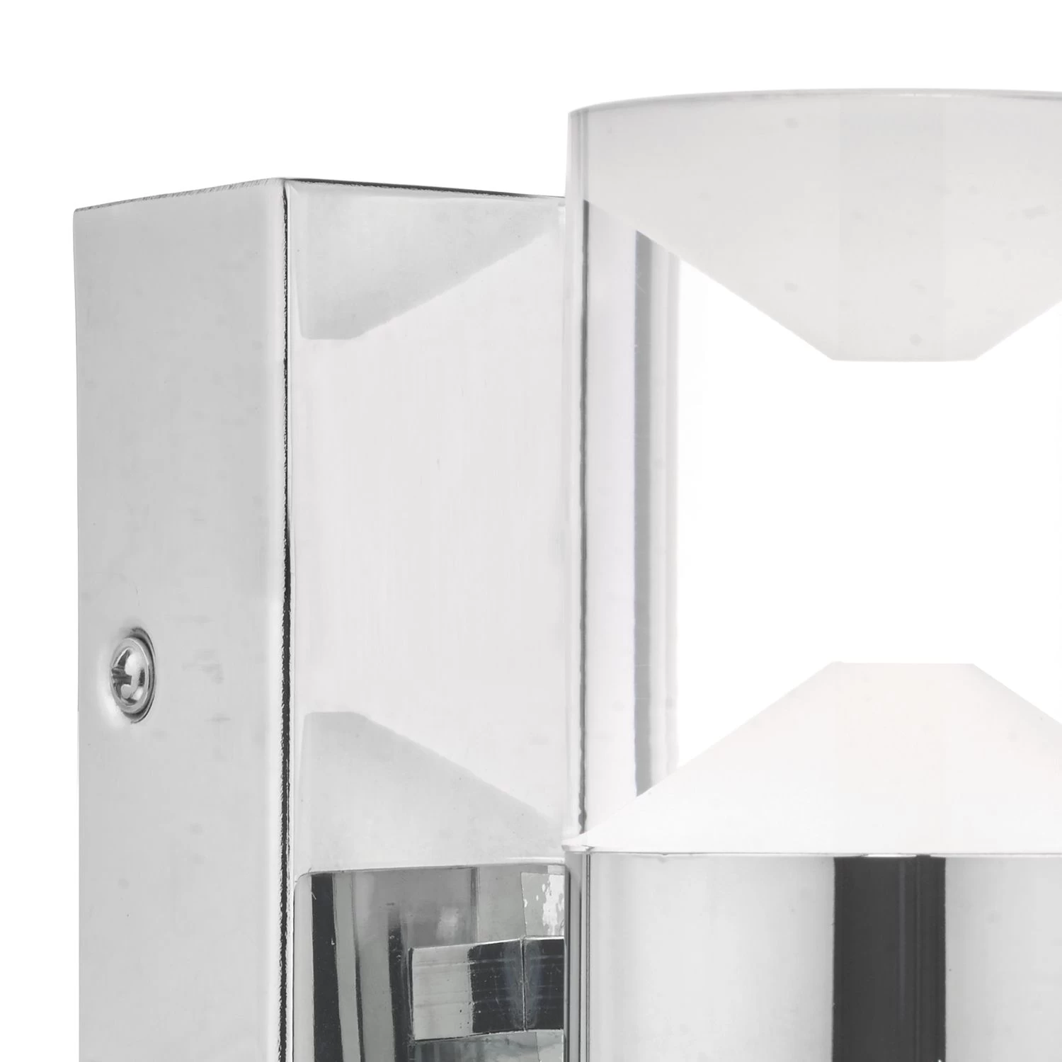 Susa Bathroom Wall Light Polished Chrome Acrylic IP44 LED - Image 2